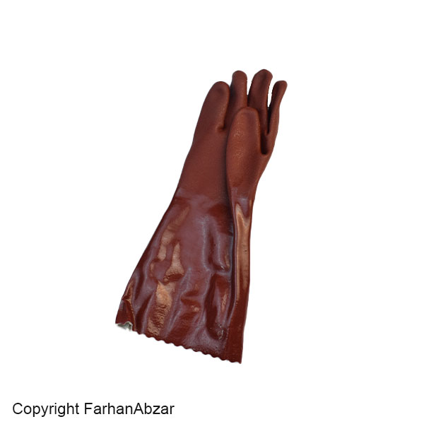 دستکش بلند ضد اسید با پوشش چند لایه
